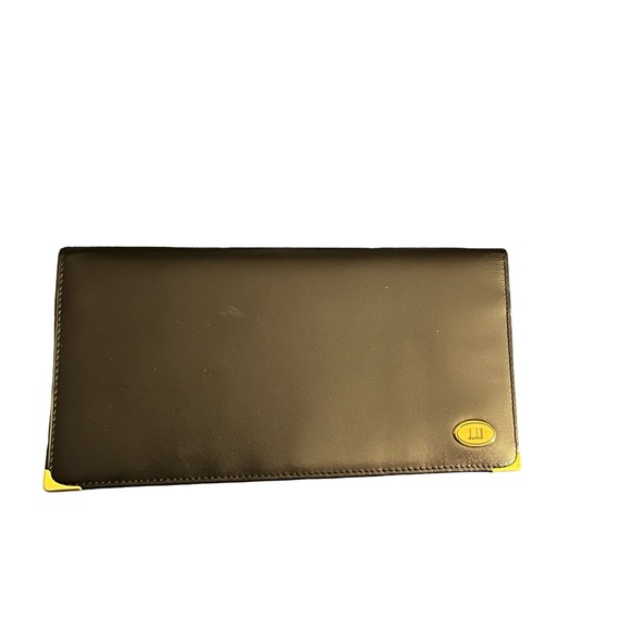 Elegant Black Leather Dunhill Wallet